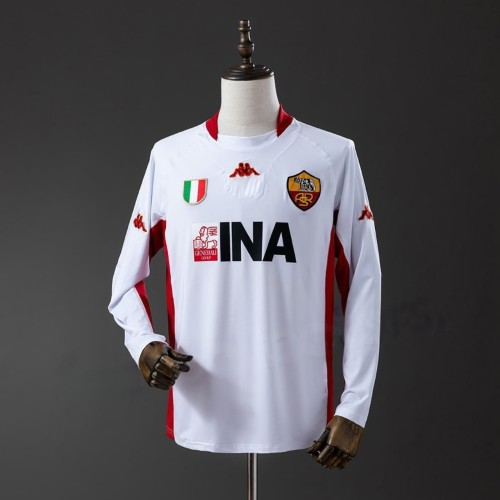 AS Roma 2001/2002 Away Long Sleeve Retro Jersey