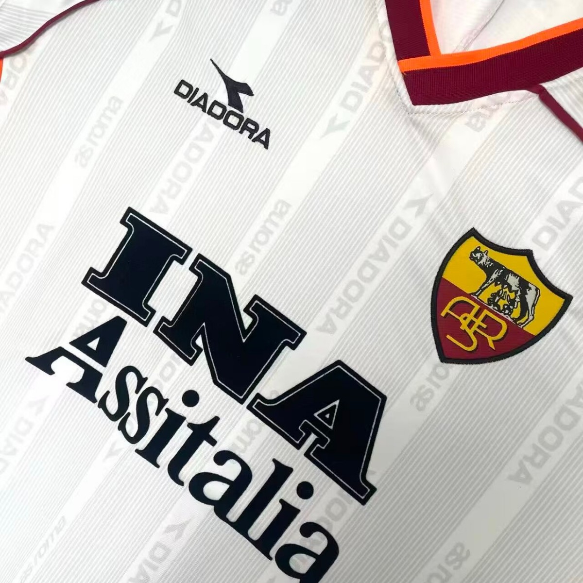 US$ 22.99 - AS Roma 1999/2000 Away Long Sleeve Retro Jersey - m