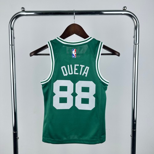 (On Sale) Youth Neemias Queta Green Team Jersey