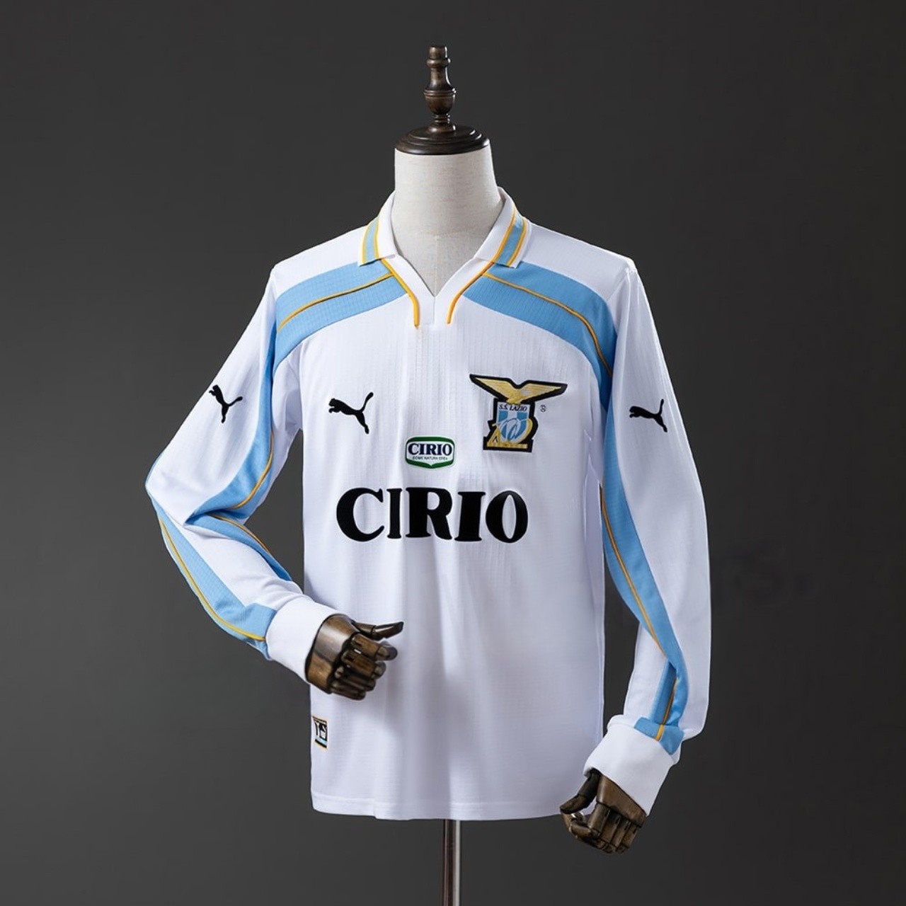 US$ 22.99 - Lazio 1999/2000 Centenary Home Long Sleeve Retro