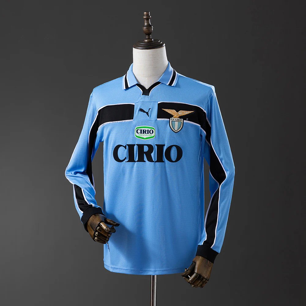 US$ 22.99 - SS Lazio 1999/2000 Home Long Sleeve Retro Jersey - m