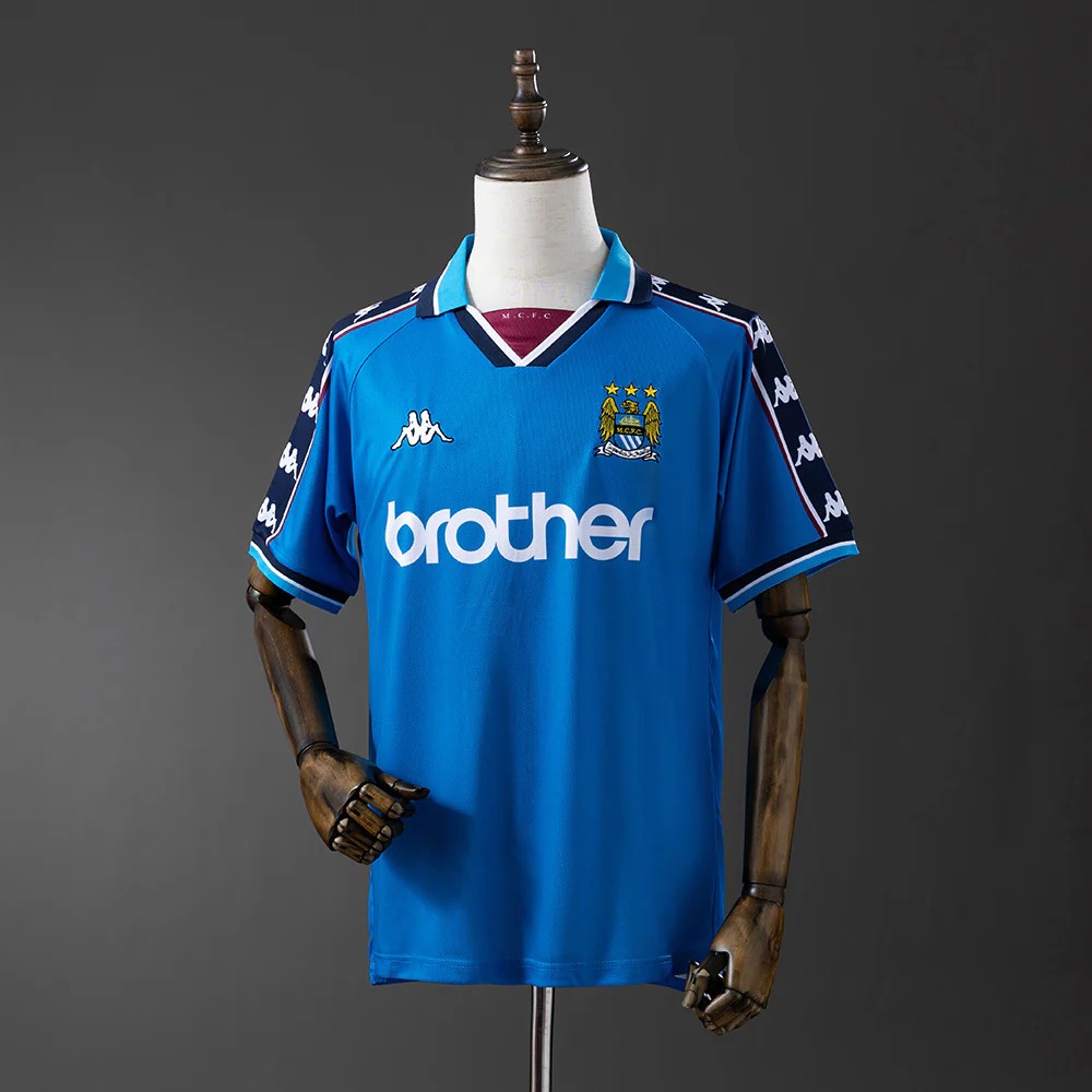 US$ 19.99 - Manchester City 1997/1999 Home Retro Jersey - m