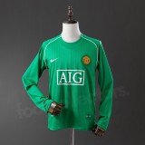 MUFC 2007/2008 Goalkeeper Long Sleeve Retro Jersey