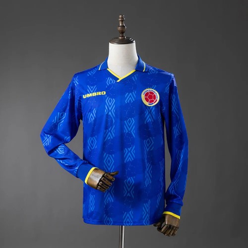 Colombia 1994/1995 Away Long Sleeve Retro Jersey