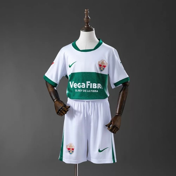 Kids Elche CF 25/26 Home Jersey and Short Kit