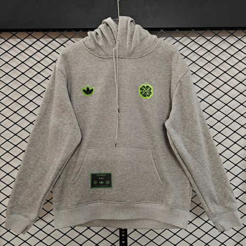 Celtic 25/26 Team Hoodie Grey