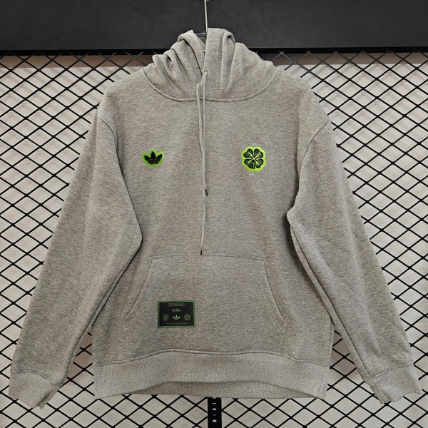 Celtic 25/26 Team Hoodie Grey