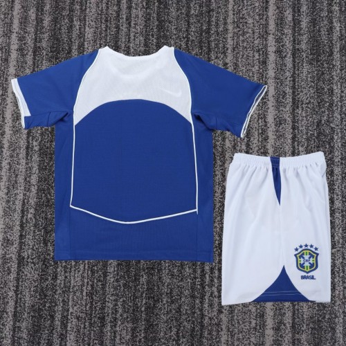 Kids Brazil 2004/2006 Away Retro Kit