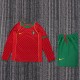 Kids Portugal 2004/2006 Home Long Sleeve Retro Kit