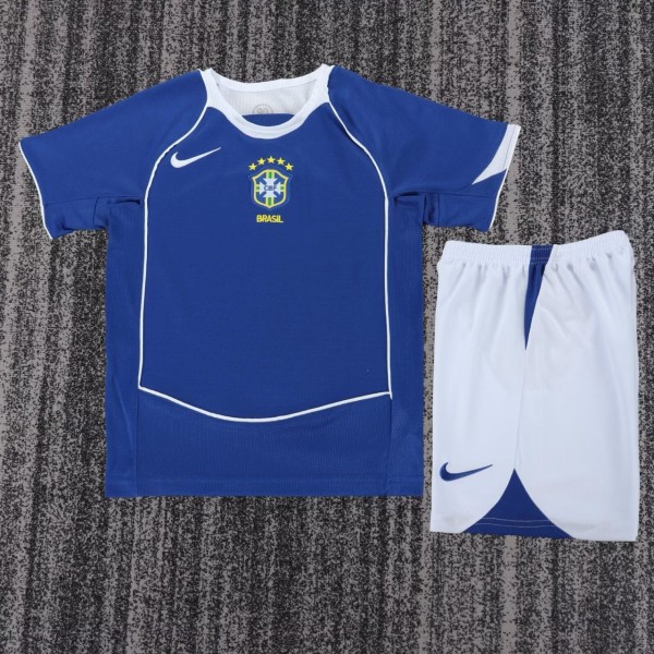 Kids Brazil 2004/2006 Away Retro Kit