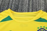 Kids Brazil 2002/2004 Home Long Sleeve Retro Kit