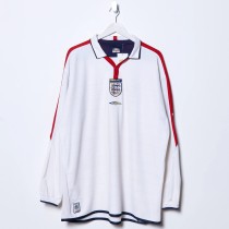 England 2004 Home Long Sleeve Retro Jersey