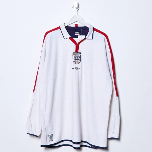 England 2004 Home Long Sleeve Retro Jersey