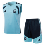 Argentina 26/27 Sleeveless Jersey and Shorts Set D26002