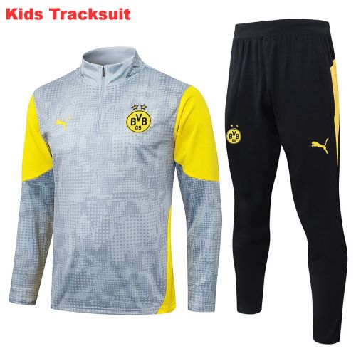 Kids Borussia Dortmund 25/26 Half-Zip Training Sweatshirt and Pants Set E25218 - PM