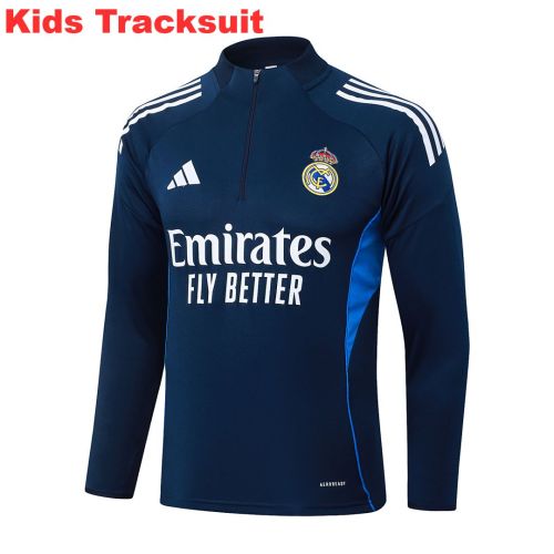 Kids Real Madrid 25/26 Half-Zip Training Sweatshirt and Pants Set E25226