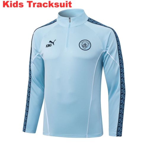 Kids Manchester City 25/26 Half-Zip Training Sweatshirt and Pants Set E25229