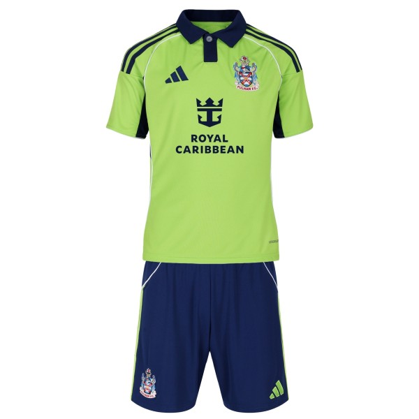 Kids Fulham FC 25/26 Away Jersey and Short Kit