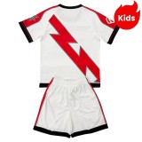 Kids Rayo Vallecano 25/26 Home Jersey and Short Kit