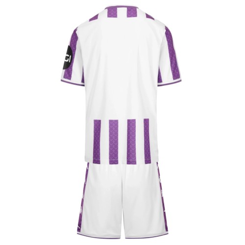 Kids Real Valladolid 25/26 Home Jersey and Short Kit