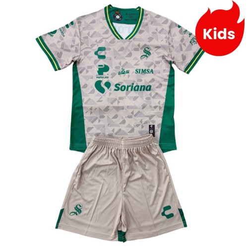 Kids Santos Laguna 25/26 Away Jersey and Short Kit
