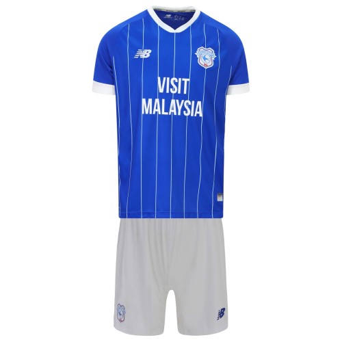 Kids Cardiff City 25/26 Home Jersey and Short Kit