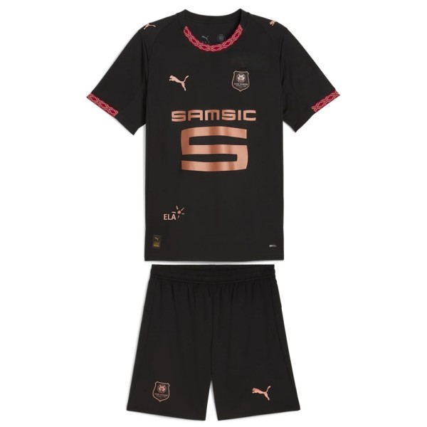 Kids Stade Rennais 25/26 Third Jersey and Short Kit