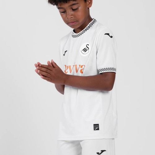 Kids Swansea City 25/26 Home Jersey and Short Kit