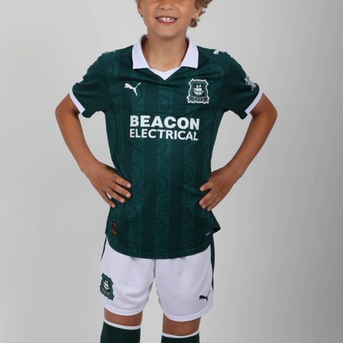 Kids Plymouth Argyle FC 25/26 Home Jersey and Short Kit