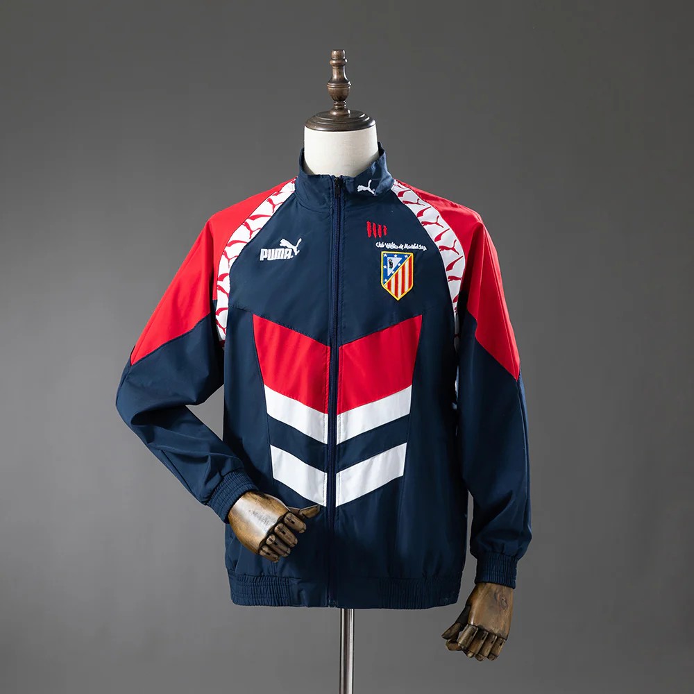 US$ 45.00 - Atletico Madrid 1994/1996 Track Retro Jacket - m