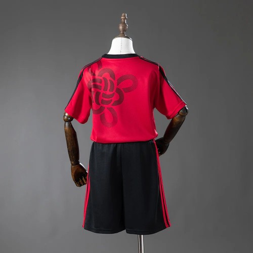 Kids MUFC 25/26 Cultural Story Jersey and Short Kit