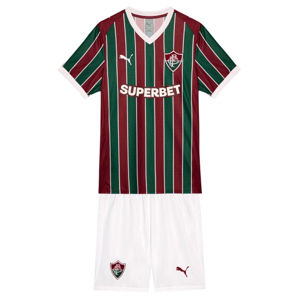 Kids Fluminense 26/27 Home Jersey and Short Kit
