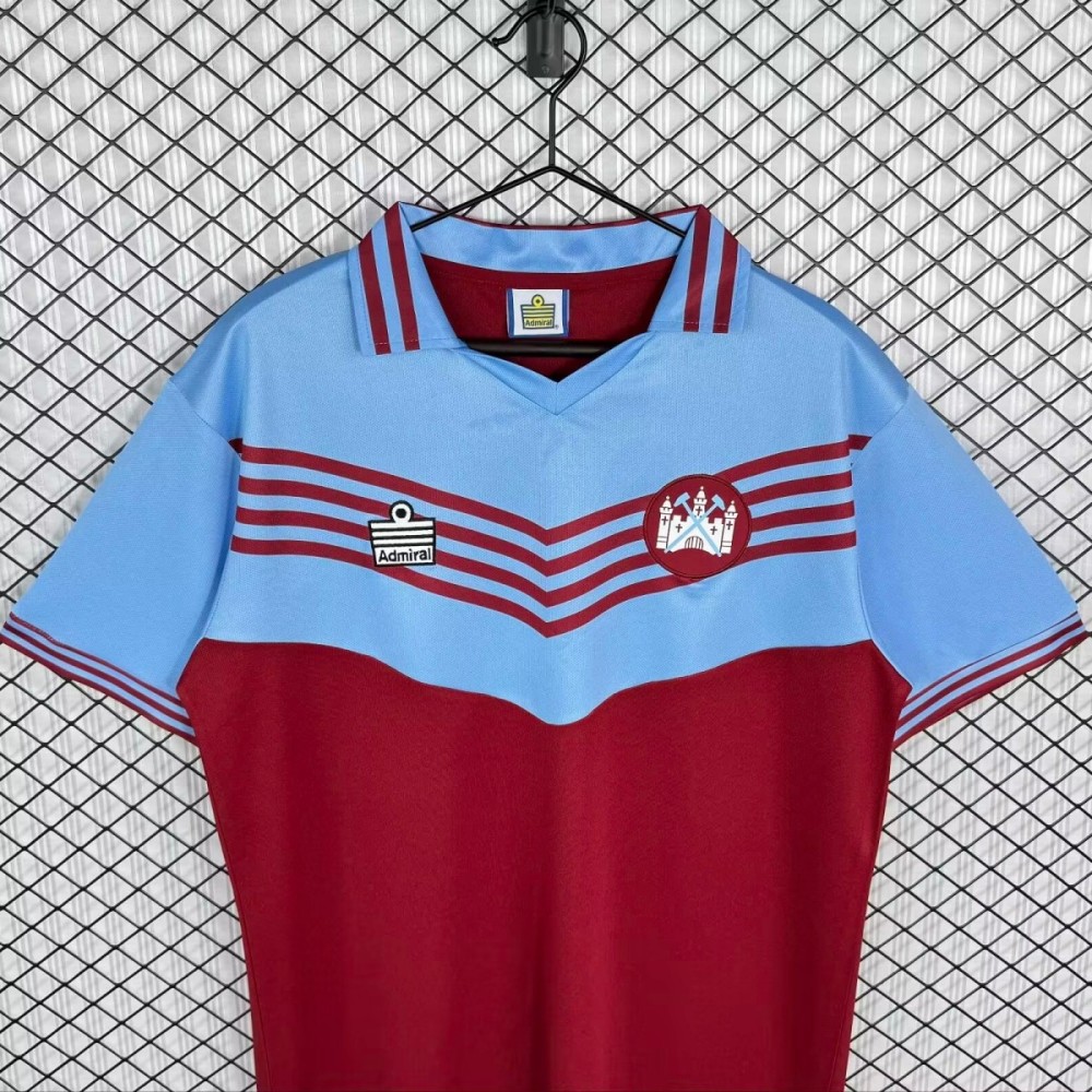 Maillot Domicile West Ham United Admiral 1976 - Homme, Manches Courtes