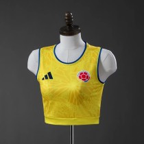 Thai Version Women's Colombia 2026 Home Cropped Vest