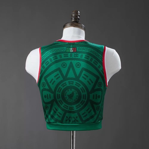 Thai Version Women's Mexico 2026 Home Cropped Vest