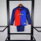 Kids Barcelona 1999/2000 Home Long Sleeve Retro Kit