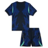 Kids Brazil 2026 Away Jersey and Short Kit