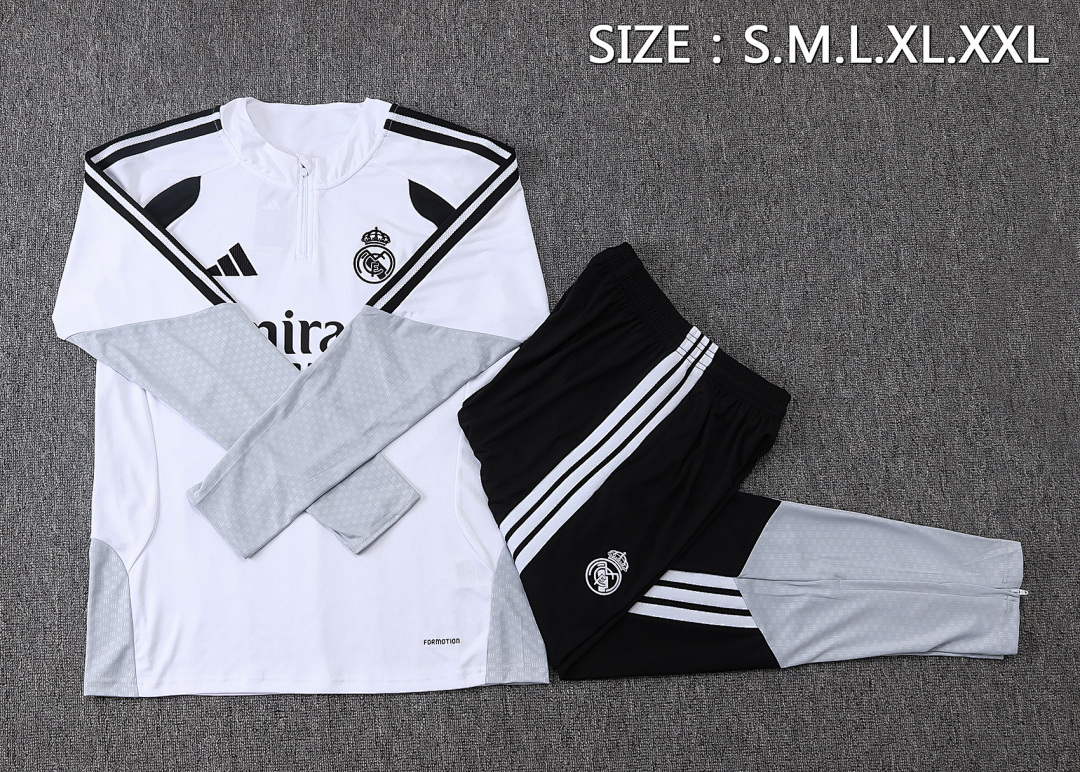 US$ 47.00 - Real Madrid 26/27 Half-Zip Training Top and Pants Set
