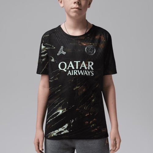 Player Version Kids PSG 25/26 Night Edition Authentic Kit