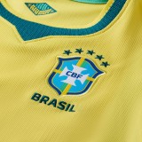 Kids Brazil 2026 Home Jersey and Short Kit