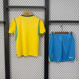 Kids Brazil 2026 Home Jersey and Short Kit