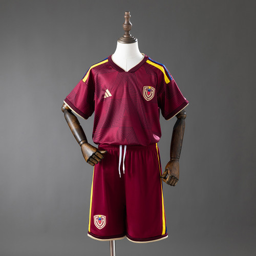Kids Venezuela 2026 Home Jersey and Short Kit