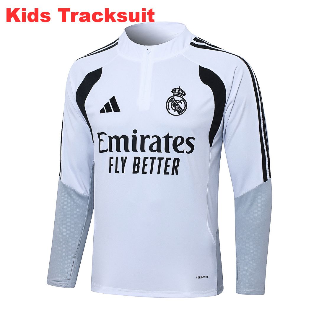 US$ 44.00 - Kids Real Madrid 26/27 Half-Zip Training Sweatshirt