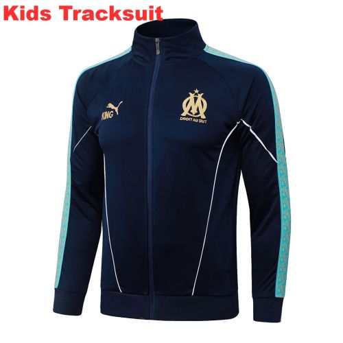 Kids Olympique Marseille 25/26 Training Jacket and Pants Set E25240
