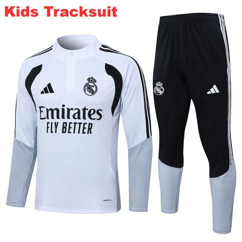 Kids Real Madrid 26/27 Half-Zip Training Sweatshirt and Pants Set E26016