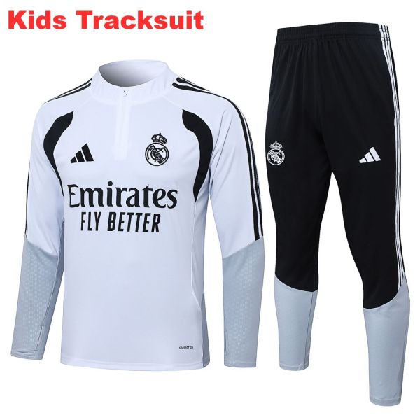 Kids Real Madrid 26/27 Half-Zip Training Sweatshirt and Pants Set E26016