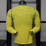 Player Version Brazil 2026 Home Long Sleeve Authentic Jersey