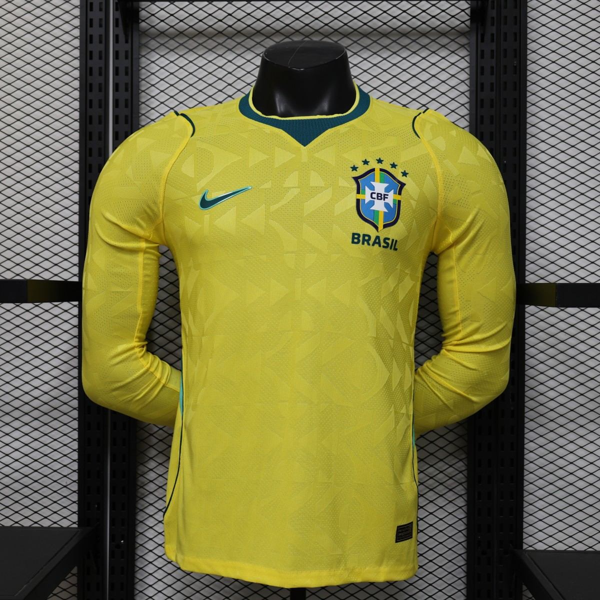 US$ 24.99 - Player Version Brazil 2026 Home Long Sleeve Authentic