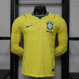 Player Version Brazil 2026 Home Long Sleeve Authentic Jersey