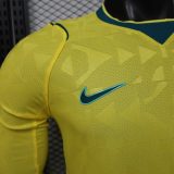Player Version Brazil 2026 Home Long Sleeve Authentic Jersey